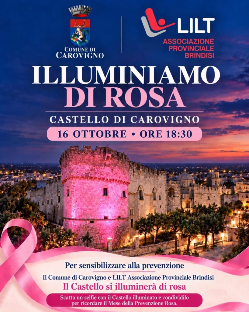 Locandina: ILLUMINIAMO DI ROSA CAROVIGNO