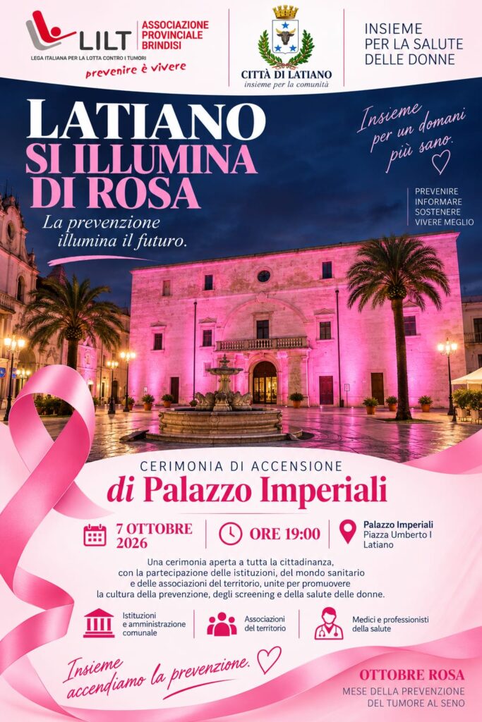 Locandina: LATIANO SI ILLUMINA DI ROSA