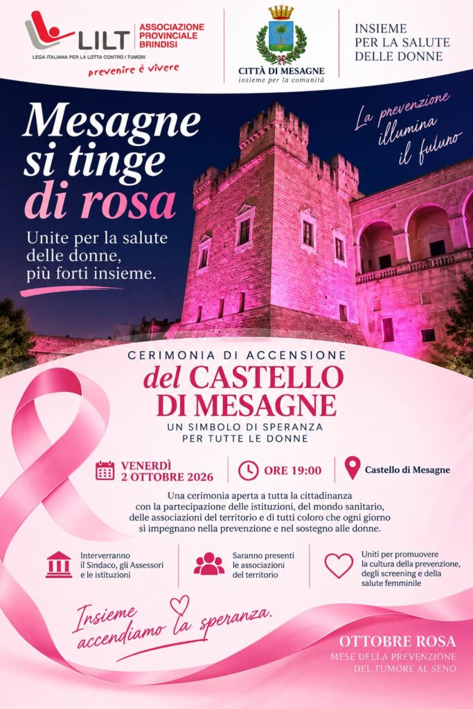 Locandina: MESAGNE SI TINGE  DI ROSA