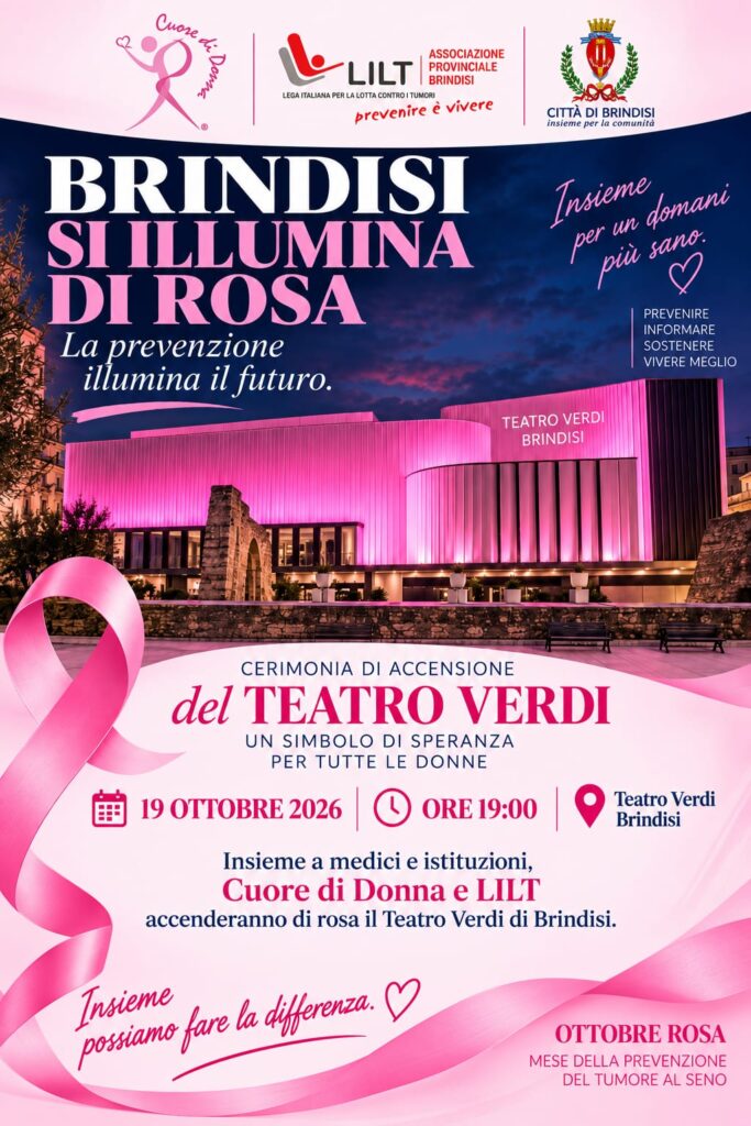 Locandina: BRINDISI SI ILLUMINA DI ROSA